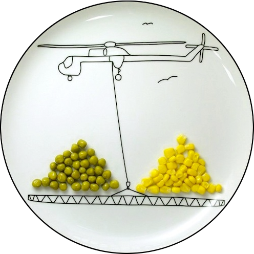 Eat Your Peas Transport Plate
